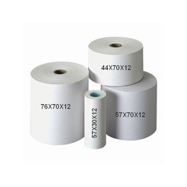 Consommables - Bobines papier 2 plis qualité sup 76x70x12