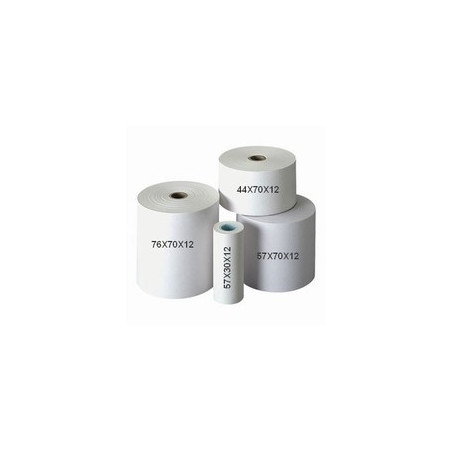 Consommables - Bobines papier 2 plis qualité sup 76x70x12
