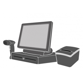 Pack Caisse Tactile SEYPOS 455 J6412 15 pouces (Sans logiciel d\'encaissement)