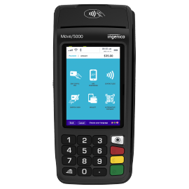 Terminal de paiement mobile INGENICO Move 5000 4G BT WIFI Repli IP